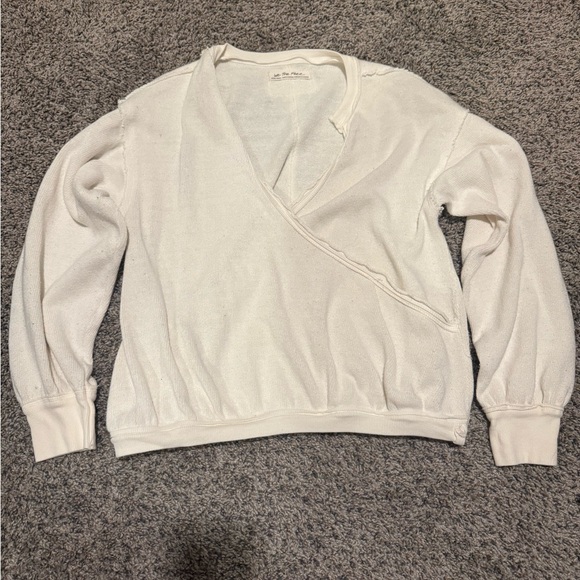 Free People Anyway Long Sleeve XS Top in Gardenia - Picture 3 of 6